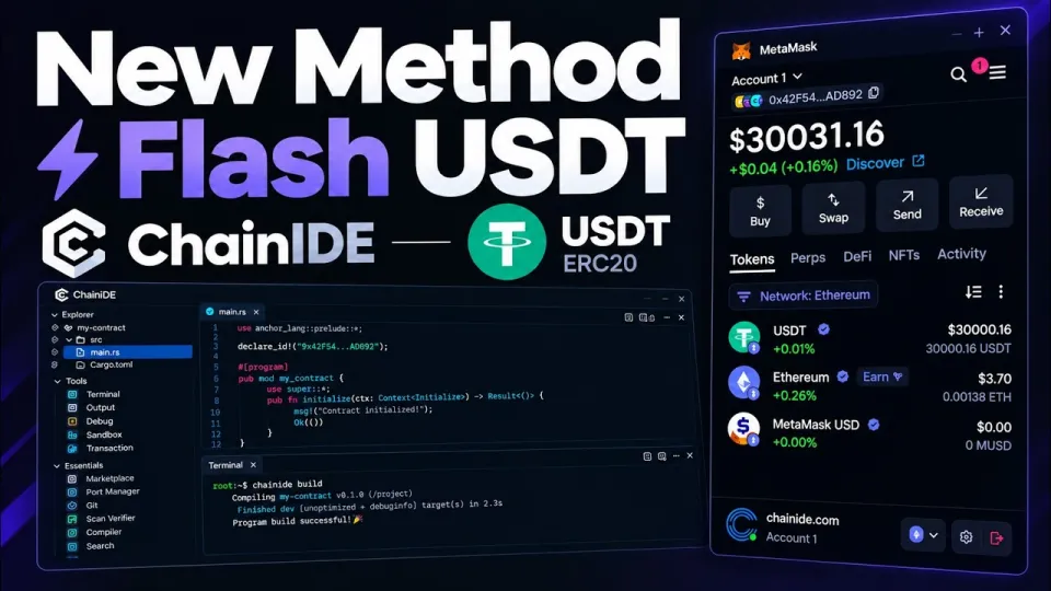 Flash USDT Explained with a New Method Using ChainIDE for Easy Token Creation